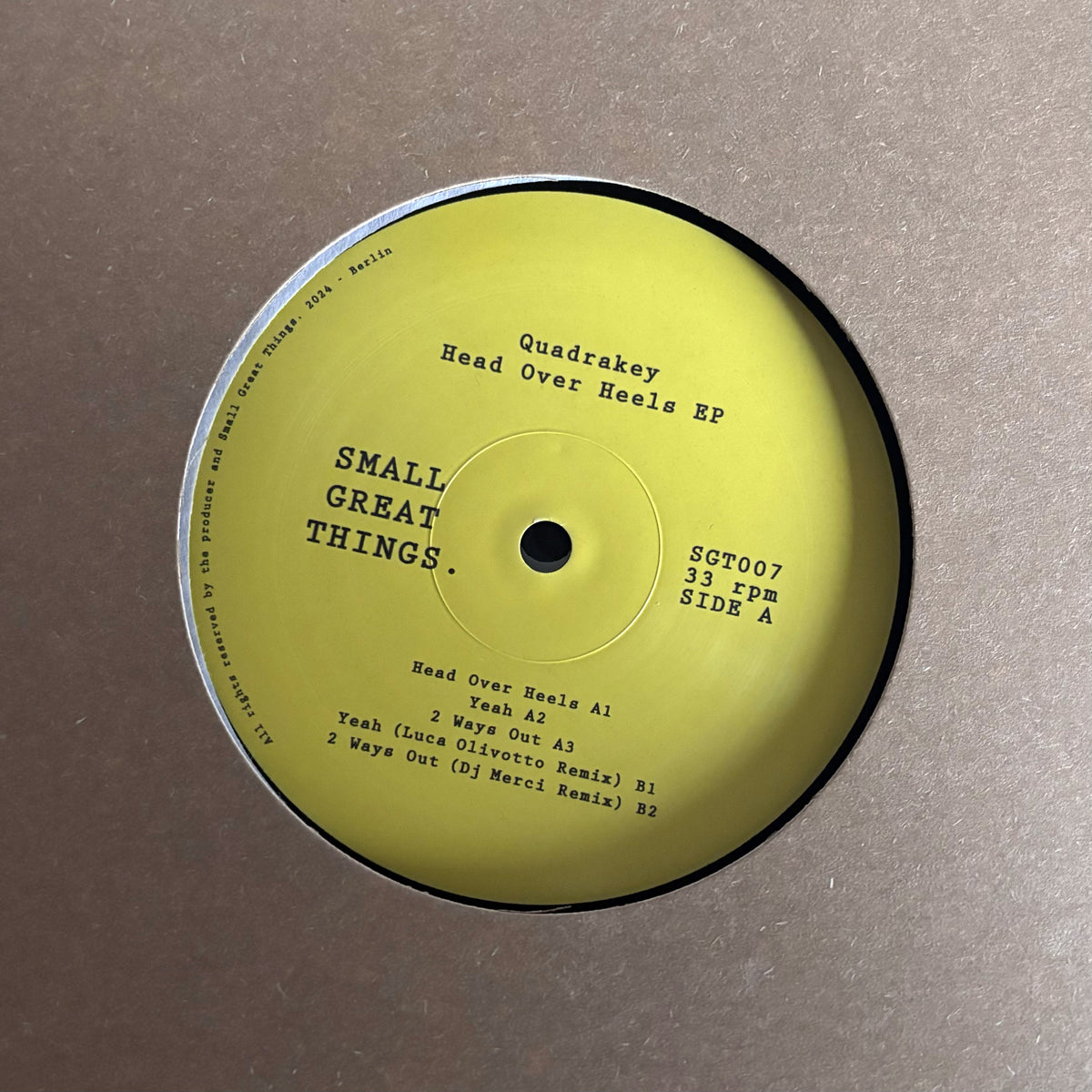 Quadrakey / Head Over Heels EP (Luca Olivotto, DJ Merci Remixes) Quadrakey / Head Over Heels EP (Luca Olivotto, DJ Merci Remixes)