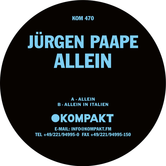 Jürgen Paape - Allein (Kompakt470)
