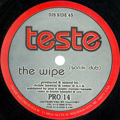 Teste ‎– The Wipe (Second Hand)