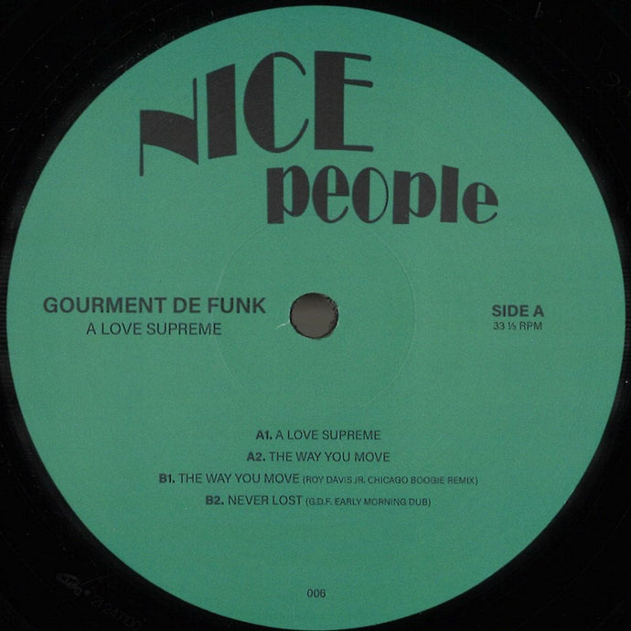 Gourment De Funk Featuring Roy Davis Jr. - A Love Supreme ( NCP006 )