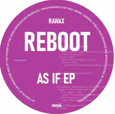 Reboot - As If EP (RWX020)