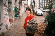 803 Crystal Grooves Sweater red with embroidered logo