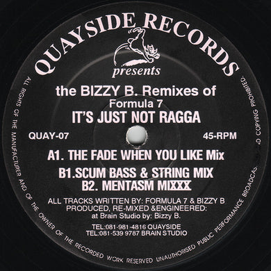 Formula 7 ‎– It's Just Not Ragga (The Bizzy B Remixes)