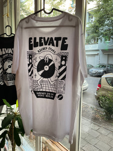 Elevate Signature 2024 T-Shirt (white tshirt with black print)