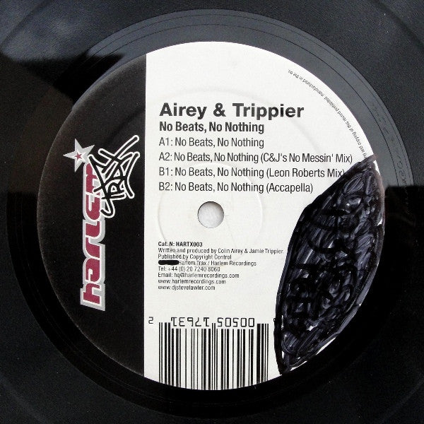 Airey & Trippier - No Beats, No Nothing (HARTX003) (Second Hand)