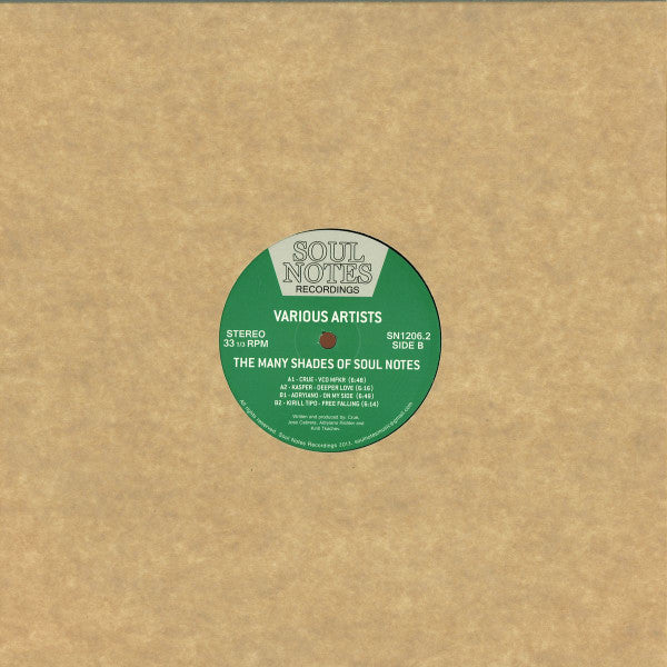 Various Artists ‎– The Many Shades Of Soul Notes (SN1206.2) (Second Hand)