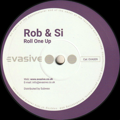 Rob & Si - Roll One Up / Zebraz (EVA009)