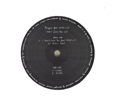 Bengoa - I Won't Love You EP (B2R017)