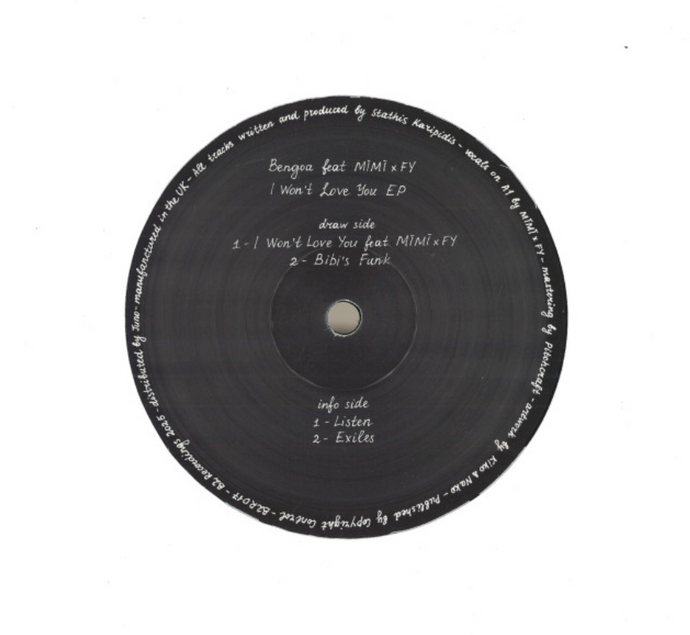 Bengoa - I Won't Love You EP (B2R017)