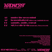 Kronert - Under the Neon Mind (KRONERT003BLACK)
