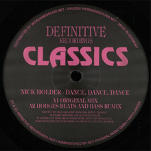 Nick Holder - Dance, Dance, Dance (DEFCLAS028)