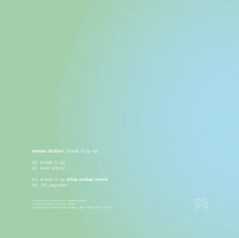 Mateo Dufour - Break It Up (GETTRAUM016)