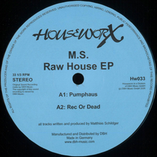 M.S. - Raw House EP (HW033)
