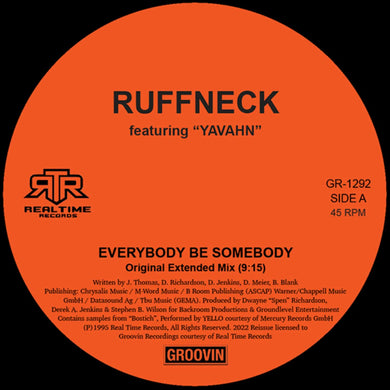 Ruffneck feat. Yavahn EVERYBODY BE SOMEBODY (GR1292)