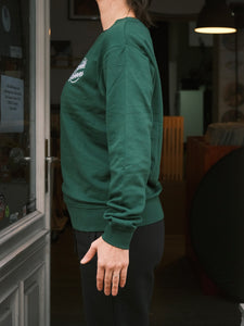 803 Crystal Grooves Sweater green with embroidered logo