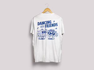 Dancing With Friends Tshirt - White | SlothBoogie