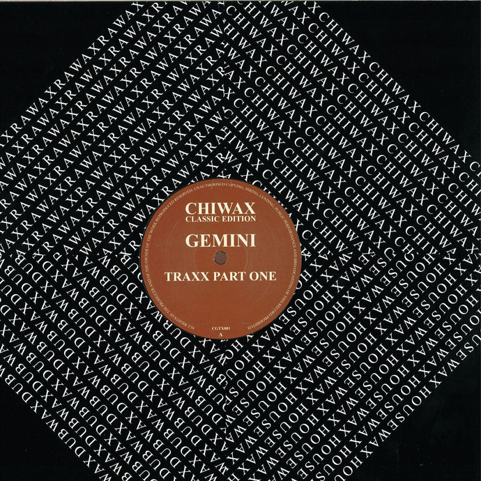 Gemini - Gemini Traxx Part One (CGTX001)