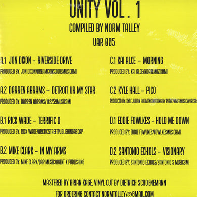 V/A - Unity Vol.1 (Compiled by Norm Talley) (UAR005)