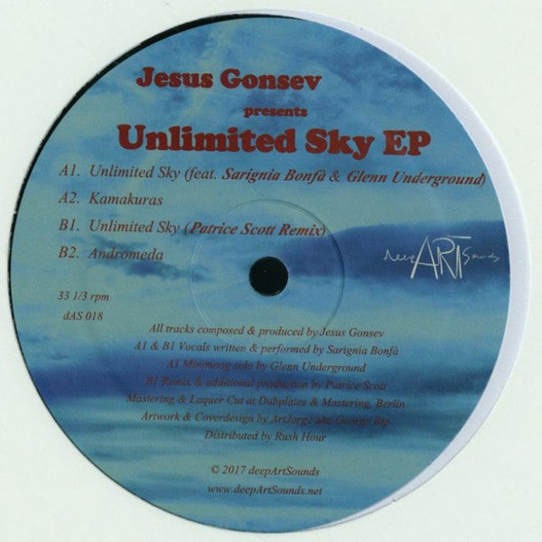Jesus Gonsev – Unlimited Sky EP (dAS018)