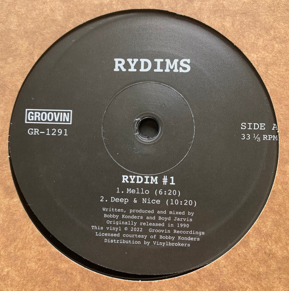 Rydims - Rydim #1 / #2 EP (GR1291)