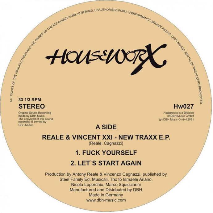 REALE & VINCENT XXI - NEW TRAXX (HW027)