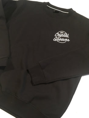 803 Crystal Grooves Sweater black with embroidered logo